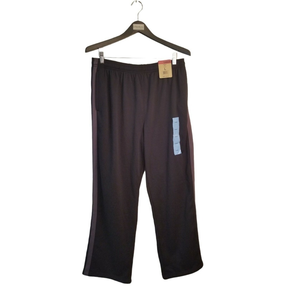 REEBOK black Sweat MEN'S pants SIZE L‎ 34 Waist 31 INSEAM new